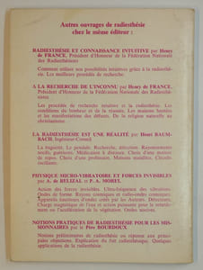 Radiesthésie et connaissance intuitive. Comment utiliser nos possibilités intuitives, grâce à la Radiesthésie.