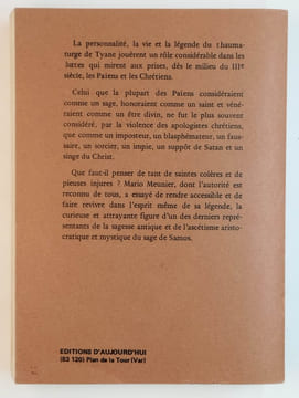 Apollonius de Tyane ou le séjour d'un dieu parmi les hommes.. MEUNIER Mario,