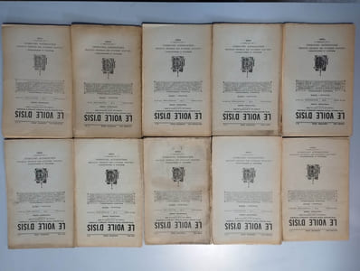 Le voile d'Isis. 20ème année (1910). - ANNÉE INCOMPLÈTE. 10 vol. Manque les num. 4 (avril) et 11 (novembre).