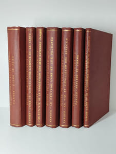 Etudes philosophiques pour vulgariser les théories d'Aristote et de S. Thomas et leur accord avec les sciences. I. Théorie fondamentale de l'acte et de la puissance du moteur et du mobile. [II. Matière et forme en présence des sciences modernes]. [III. La vie et l'évolution des espèces avec une thèse sur l'évolution étendue au corps de l'homme]. [IV. Le cerveau, l'âme et les facultés]. [V. L'objectivité de la perception des sens externes et les théories modernes. [VI. L'idée de contenu dans l'espace et le temps. Réfutation du kantisme, du dynamisme et du réalisme]. [VII. L'idée de Dieu d'après la raison et la science, existence de Dieu, nature de Dieu, rapports de Dieu et du monde]. 7 vol.
