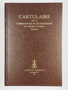 Cartulaire de la commanderie de Richerenches de l'ordre du Temple.