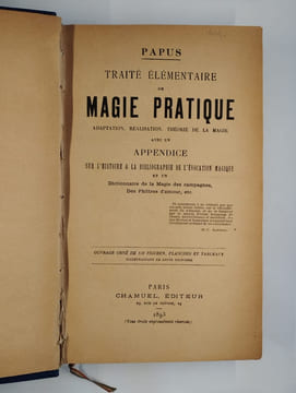Traité élémentaire de magie pratique, adaptation, réalisation, théorie de la magie avec un appendice sur l'histoire & la bibliographie de l'évocation ...