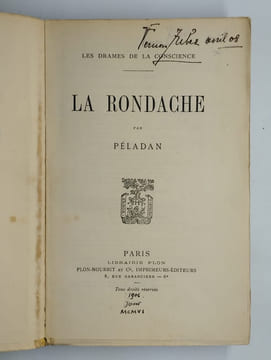 Les drames de la conscience. La rondache.. PELADAN Joséphin,