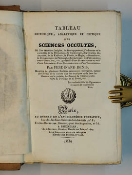 Encyclopédie portative ou résumé universel des sciences, des lettres et des arts, en une collection de traités séparés. Tableau historique, analytique ...