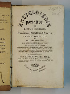 Encyclopédie portative ou résumé universel des sciences, des lettres et des arts, en une collection de traités séparés. Tableau historique, analytique et critiques des sciences occultes.