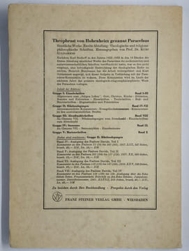 Das Medizinische Weltbild des Paracelsus. Seine Zusammenhänge mit Neuplatonismus und Gnosis.. PAGEL Walter,