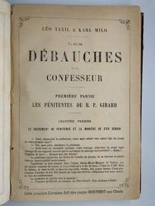 Le vagabond. [Les débauches d'un confesseur]. 2 tomes en 1 vol.