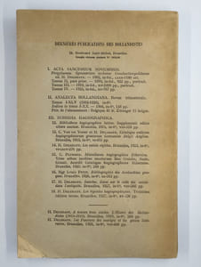 Subsidia hagiographica 18. Les légendes hagiographiques.