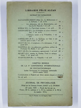Les Phénomènes de Hantise.. BOZZANO Ernest,