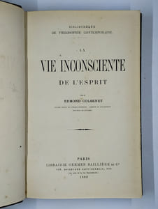 La vie inconsciente de l'esprit.