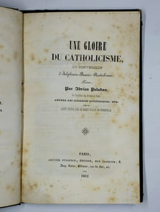 Une gloire du catholicisme ou conversion d'Alphonse-Marie Ratisbonne. Poème.