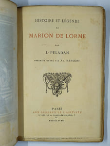 Histoire et légende de Marion de Lorme.