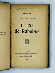 Le secret des corporation. La clé de Rabelais.