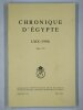 Chronique d'Egypte LXIX (1994) Fasc. 137.. COLLECTIF,