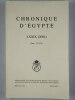 Chronique d'Egypte LXXIX (2004) Fasc. 157-158.. COLLECTIF,