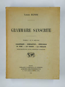 Grammaire sanscrite. Tome I et II réunis. Phonétique - composition - dérivation - le nom - le verbe - la phrase.