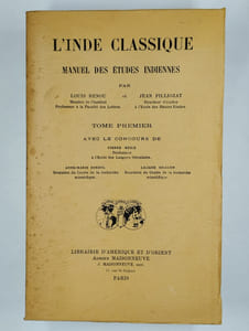 L'Inde classique. Manuel des études indiennes. COMPLET en 2 vol.
