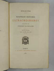 Histoires extraordinaires. Nouvelles histoires extraordinaires. 2 vol.