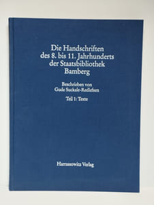 Die handschriften des 8. bis 11. jahrhunderts der staatsbibliothek Bamberg. COMPLET en 2 vol. Teil 1: texte [teil 2: Abbildungen].