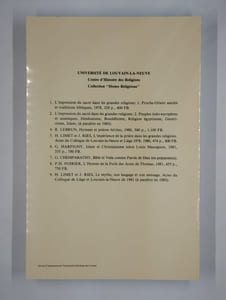 In caritate non ficta. Cinquante année d'études de théologie morale. Bibliographie générale (1932-1982) des travaux et publication de Mgr Philippe Delhaye. Répertoires chronologique et analytique.