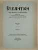 Byzantion. Revue internationale des &eacute;tudes byzantines. Tome XLIV (1974). Fascicules 1 et 2.. COLLECTIF,