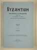 Byzantion. Revue internationale des &eacute;tudes byzantines. Tome LIII (1983). Fascicules 1 et 2.. COLLECTIF,