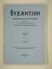 Byzantion. Revue internationale des &eacute;tudes byzantines. Tome LVIII (1988). Fascicules 1 et 2.. COLLECTIF,