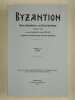 Byzantion. Revue internationale des &eacute;tudes byzantines. Tome LX (1990).. COLLECTIF,