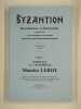 Byzantion. Revue internationale des &eacute;tudes byzantines. Tome LXI (1991). Fascicules 1. Hommage &agrave; la m&eacute;moire de Maurice Leroy.. COLLECTIF,