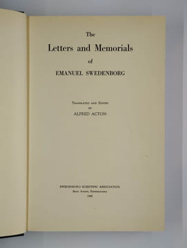 The letters and memorials of Emanuel Swedenborg. COMPLET en 2 vol. 1709-1748. [1748-1772].. SWEDENBORG Emanuel,