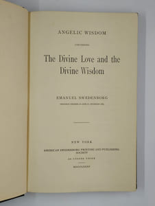 Angelic wisdom concerning the divine love and the divine wisdom.