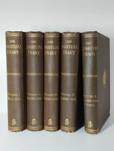 The spiritual diary of Emanuel Swedenborg. Being the record during twenty years of his supernatural experience. COMPLET en 5 vol.
