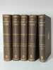 The spiritual diary of Emanuel Swedenborg. Being the record during twenty years of his supernatural experience. COMPLET en 5 vol.. SWEDENBORG Emanuel,
