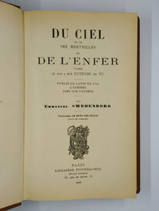 Du ciel et de ses merveilles et de l'enfer d'après ce qui a été entendu et vu.