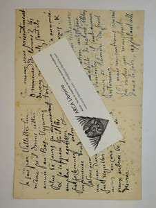 Lettre autographe signée, non datée, à [Rachilde] "Chère Madame & Amie".
