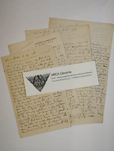 Ensemble de 4 lettres autographes signées.