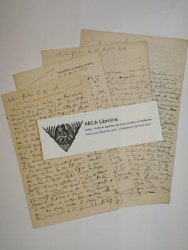 Ensemble de 4 lettres autographes signées.. FRANCK Adolphe,