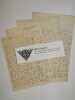 Ensemble de 4 lettres autographes sign&eacute;es.. FRANCK Adolphe,