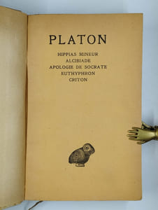 uvres complètes Tome I. Introduction - Hippas mineur - Alcibiade - Apologie de Socrate - Euthyphron - Criton.
