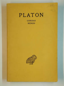 uvres complètes Tome III 2ème partie. Gorgias - Ménon.