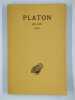 uvres compl&egrave;tes Tome XII 1&egrave;re partie. Les lois (livres VII-X). PLATON,