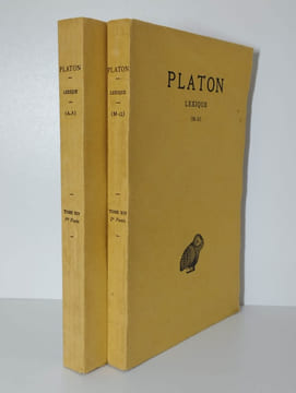 uvres complètes Tome XIV 1ère et 2ème partie. Lexique. COMPLET en 2 vol.. PLATON,