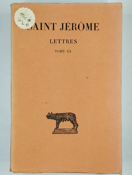 Lettres. Tomes I à IV. 4 vol.. SAINT JEROME,