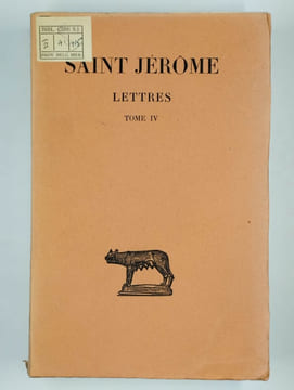 Lettres. Tomes I à IV. 4 vol.. SAINT JEROME,