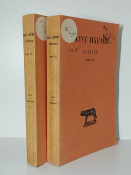 Lettres. Tomes VI et VII. 2 vol.. SAINT JEROME,