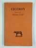 Discours. Seconde action contre Verr&egrave;s. Tome IV. Livre troisi&egrave;me: le froment. [Tome V. Livre quatri&egrave;me: les uvres d'art]. 2 vol.. CICERON,