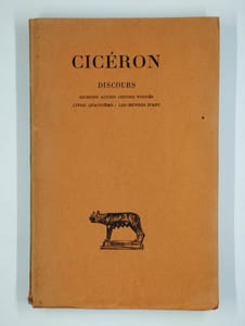 Discours. Seconde action contre Verrès. Tome IV. Livre troisième: le froment. [Tome V. Livre quatrième: les uvres d'art]. 2 vol.