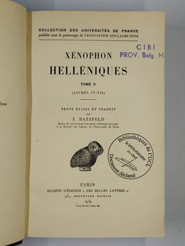Helléniques. Tome I (Livres I-III). Tome II (livres IV-VII). 2 vol.. XENOPHON,