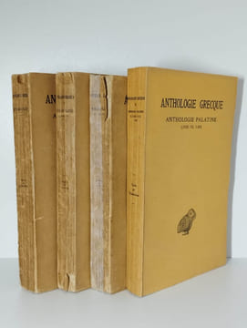 Anthologie grecque. Anthologie Palatine. Tome I (livres I-IV). [Tome II (livre V)]. [Tome III (livre VI)]. [Tome IV (livre VII, épigr. 1-363)]. 4 ...
