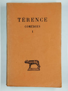 Comédies. Tome I. Andrienne - Eunuque. [Tome II. Heautontimoroumenos - Phormion]. [Tome III. Hécyre - Adelphes]. COMPLET en 3 vol.. TERENCE,